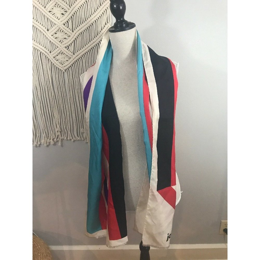 Jacques Tiffeau Vintage Rare silk Scarf - Picture 3 of 6